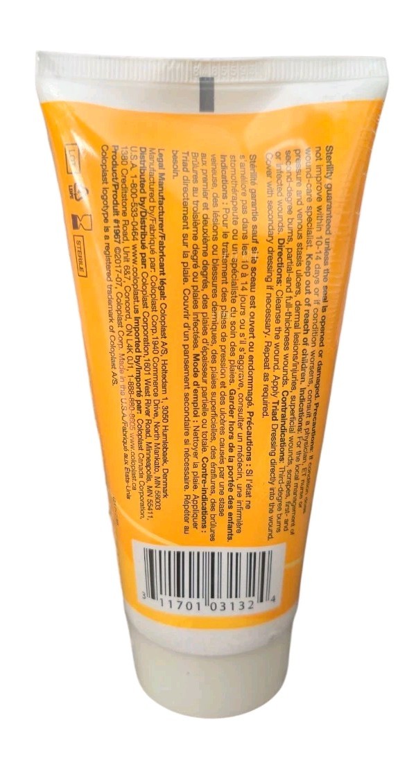 Coloplast Triad Hydrophilic Wound Dressing Paste #1967 ( 6 oz ) NEW