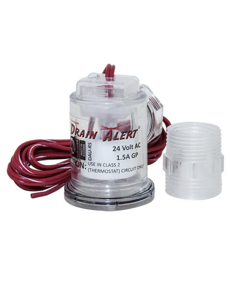 Universal Screw-On Condensate Float Switch by Drain-Alert, 24 Volt A/C 1.5A GP