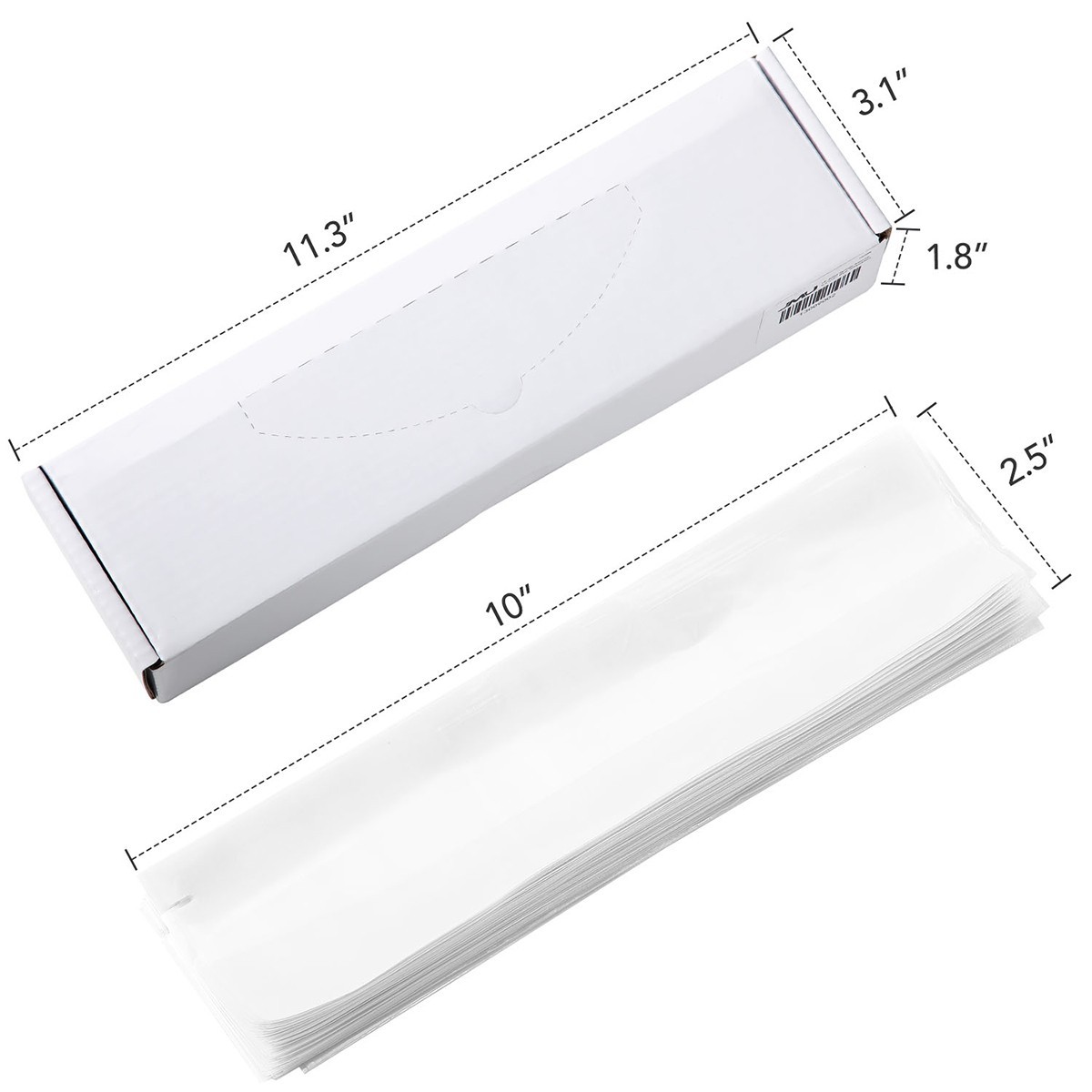 500PCS Dental Air Water Syringe Sleeves Plastic Covers Protective Barrier Clear