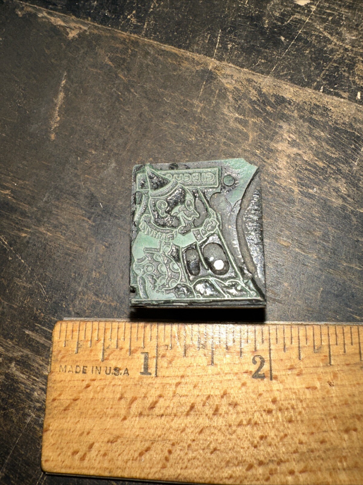 Print Block ( Circus Clown ) Friendly Face Smiling