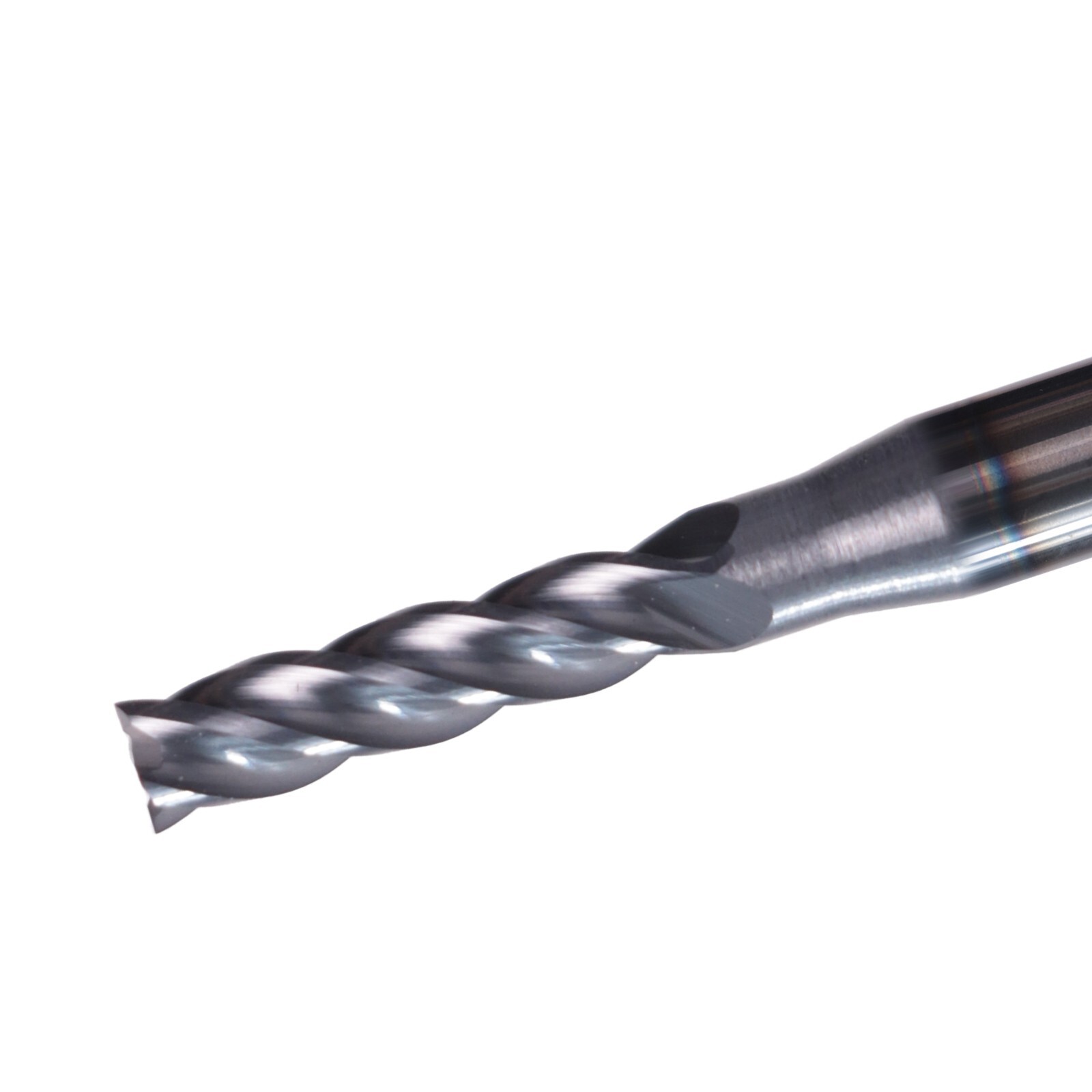 10Pcs 4 Flute 3/32″ x 1/8″ x 3/8″ x 1-1/2″ End Mills Solid Carbide AlTiN Coated