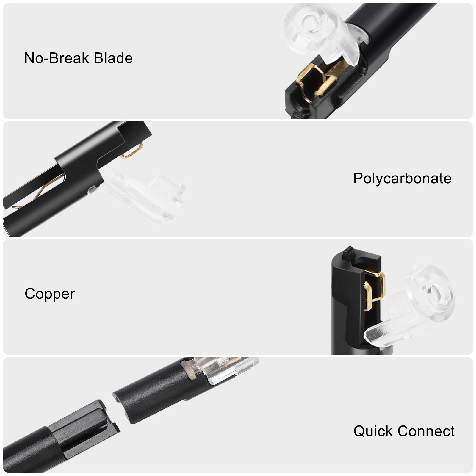 80 PCS Plug-In Quick Wire Connectors, Reusable Clamp Terminal Blocks for Cables.