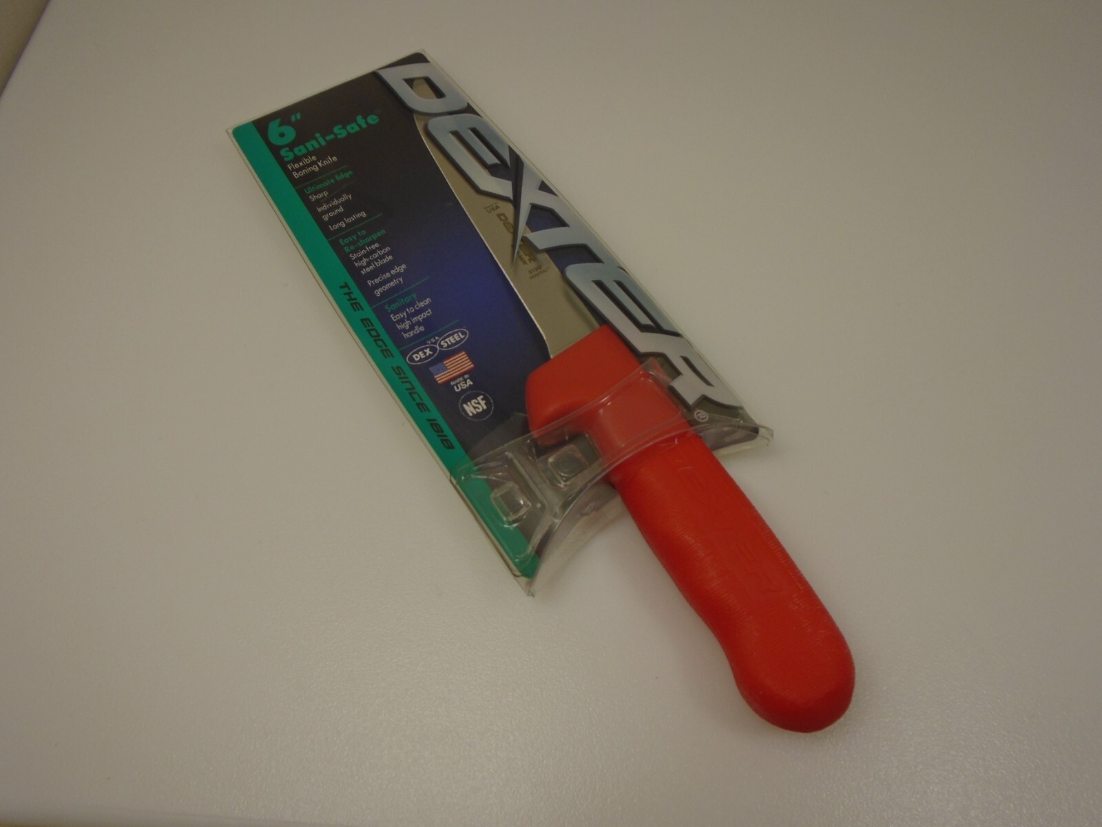 Dexter USA 6″ Flex Boning Knife Red Handle S136F Commercial Kitchen Quality New