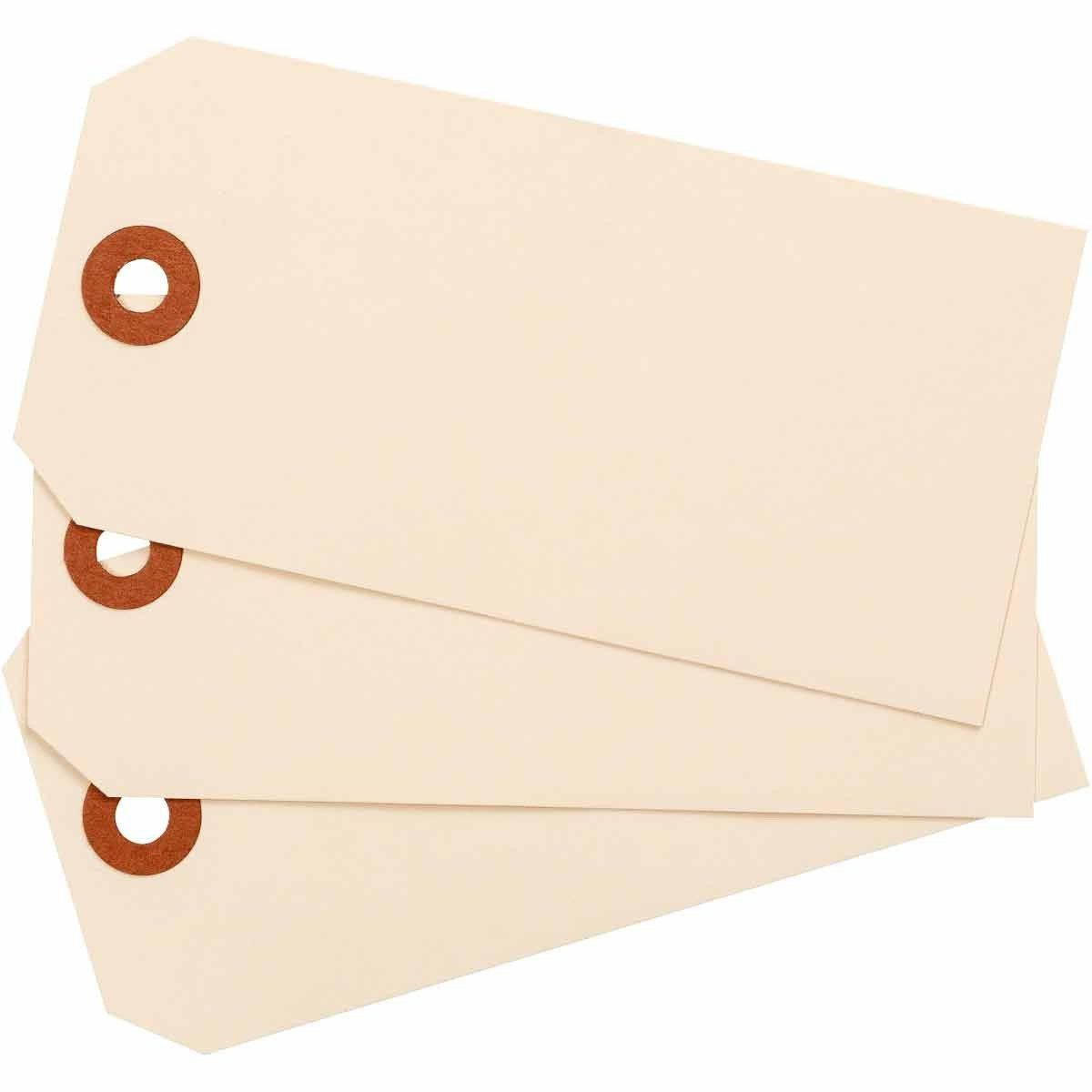 1000 Manila Tags Shipping Hang Label Scrapbook Size 1 2 3 4 5 6 NO STRING, WIRE
