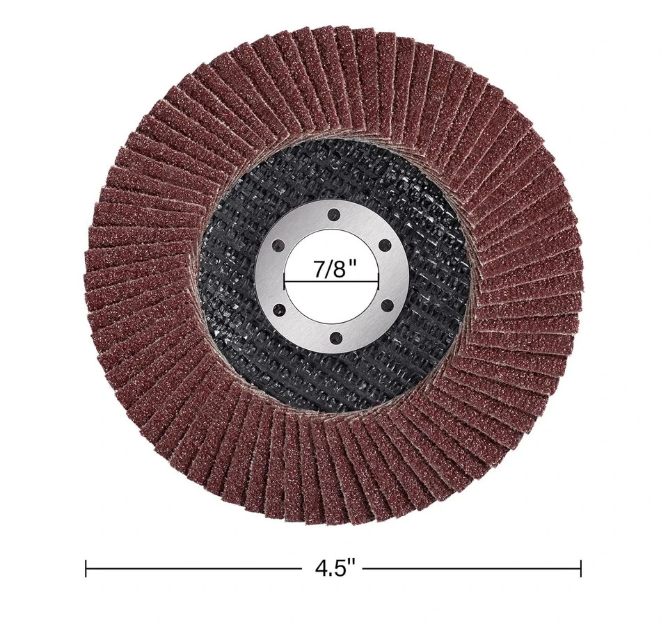 20 Pack Flap Discs 4 1/2 inch Grinding Wheel T27 Flapper Wheel for Die Angle US