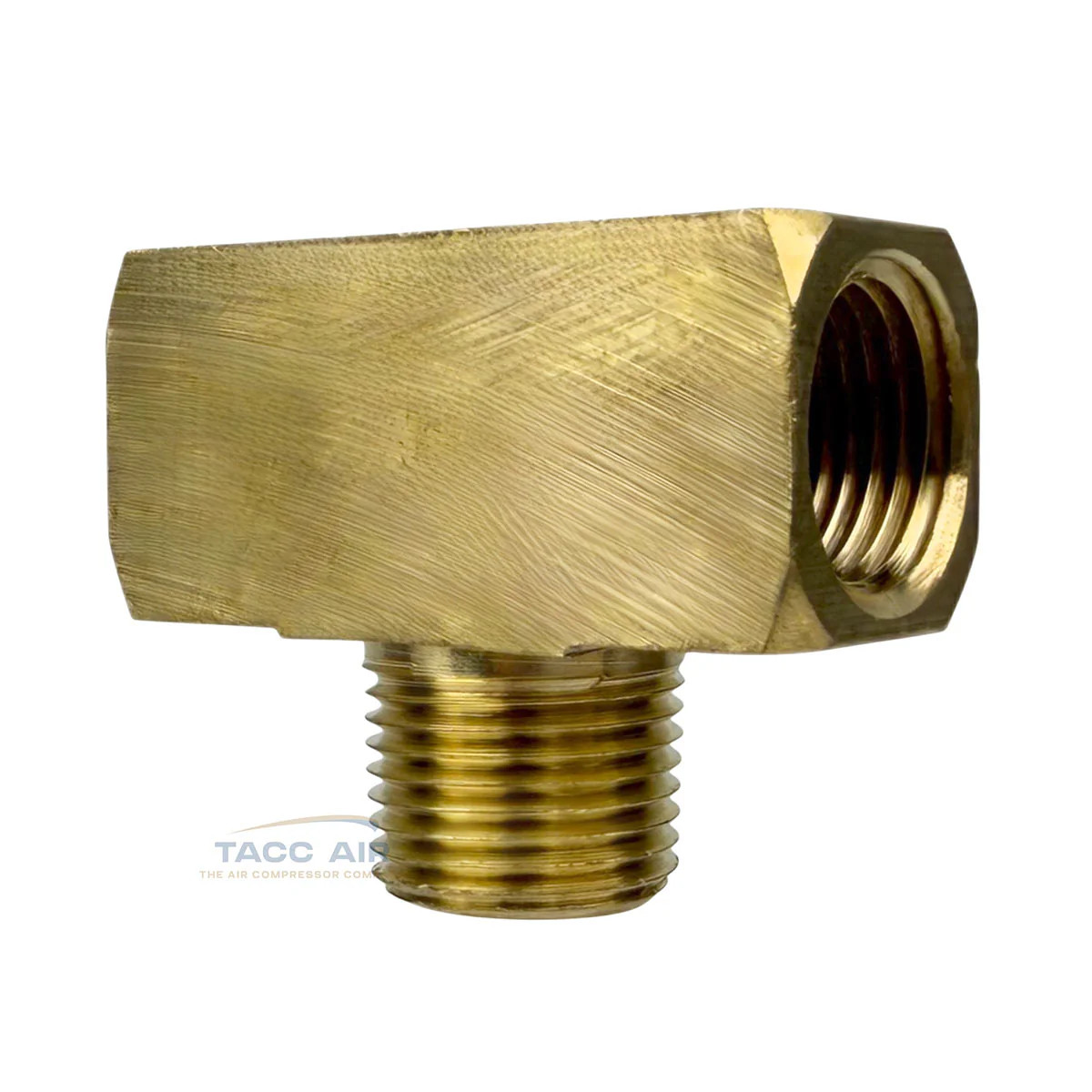 3/8″ NPT Solid Brass Branch Tee Fitting 3 Way With 2 Female And 1 Male Thread