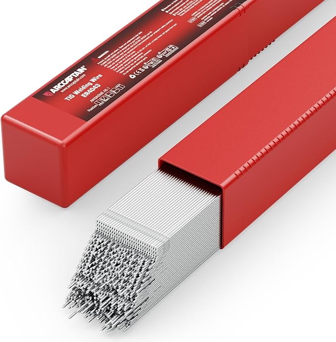 ARCCAPTAIN Aluminum TIG Welding Rod 3/32″/2.4mm X 16″ ER4043 5LB Wire Filler Rod