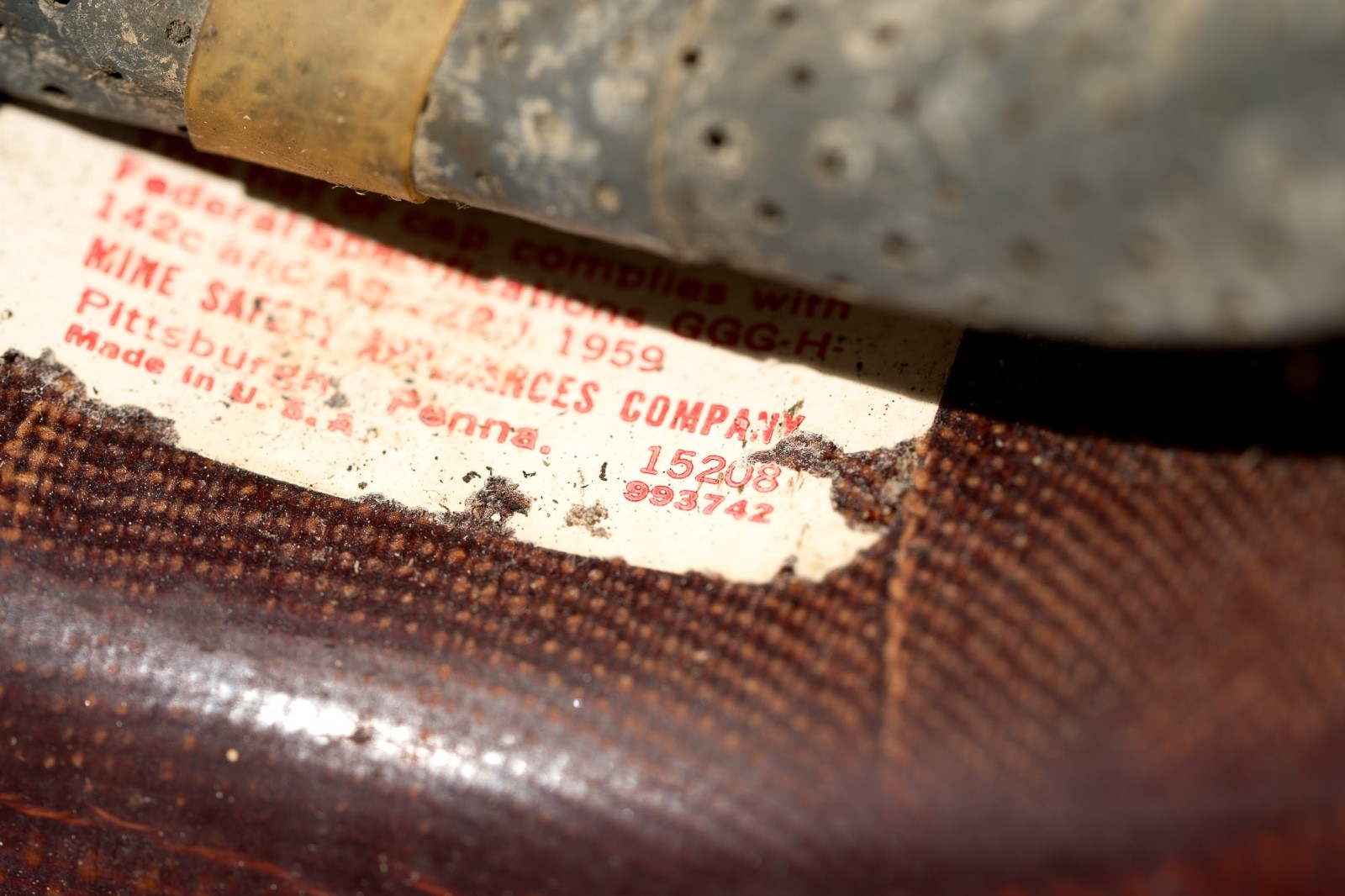 1959 MSA SkullGard United States Steel Hard Hat