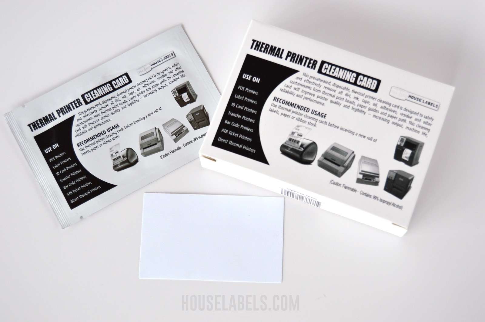 Non-OEM Fits BROTHER CLEANING CARDS – (2.1″ x 3.5″) – Great for DK-1203 – (25)