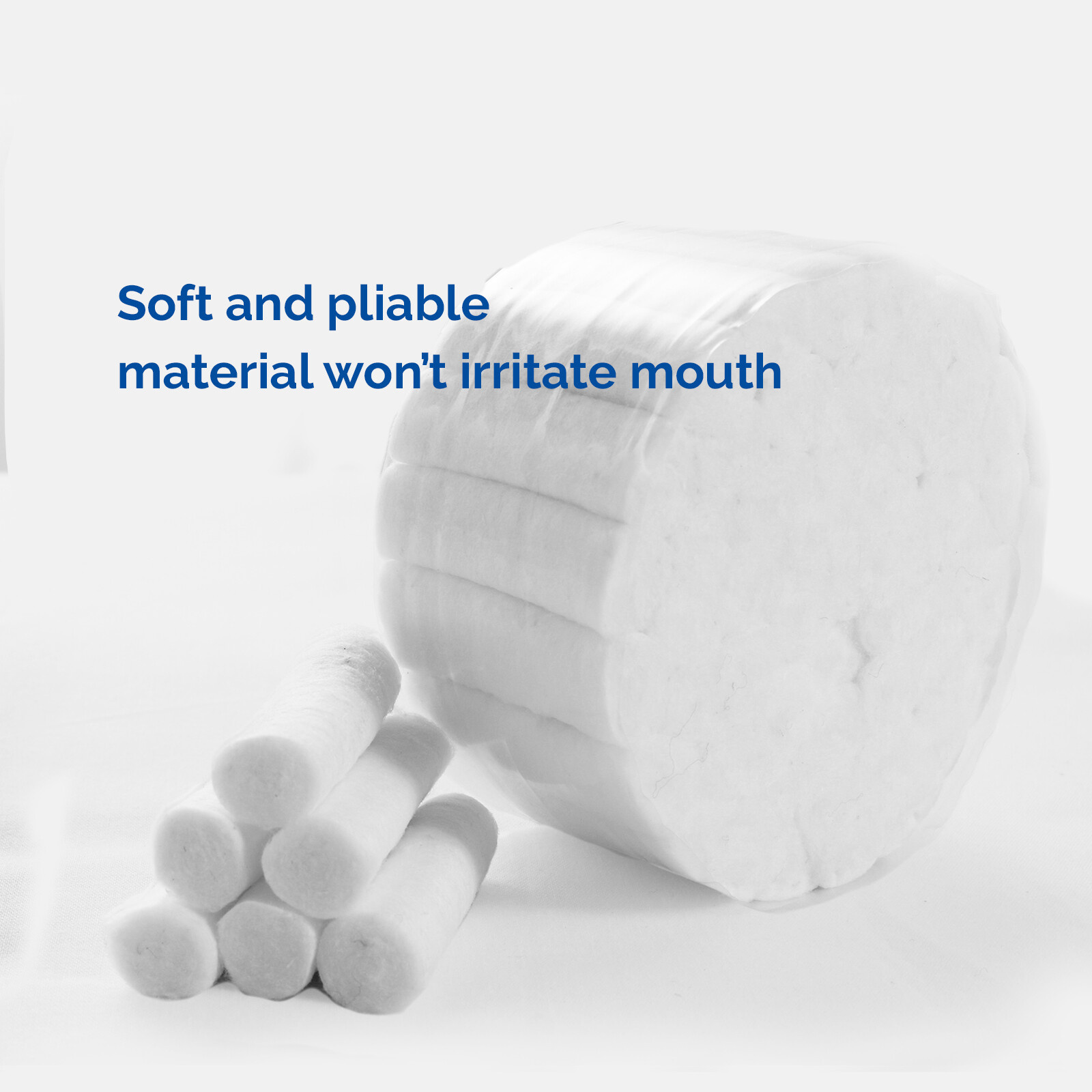 JMU Dental Cotton Rolls Disposable Highly Absorbent Soft 1-1/2″ x 3/8″