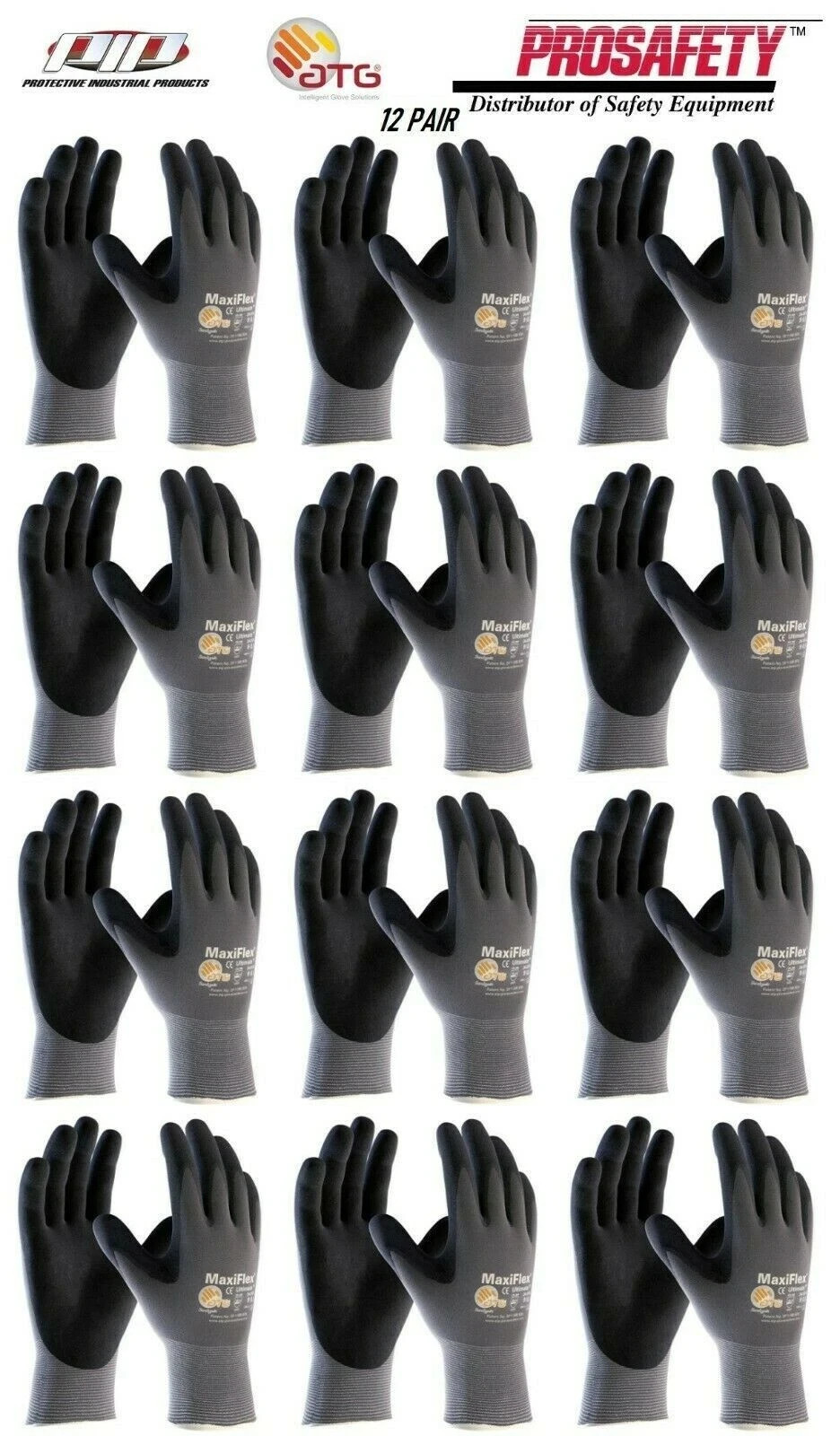 XXS 34-874 Maxiflex Ultimate Nitrile Micro-Foam Coated Gloves – 12 PACK