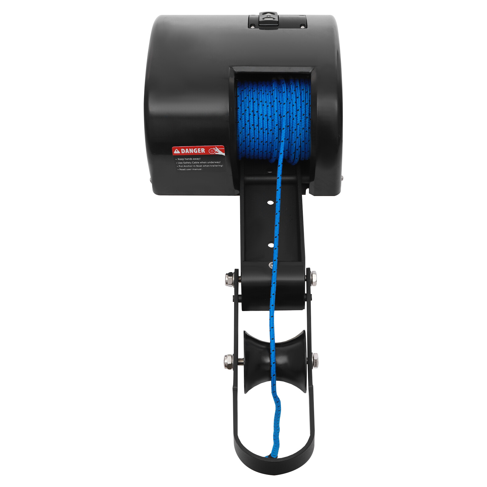 35lbs Electric Anchor Winch with Roller & Remote Control for Boat Marine Winch