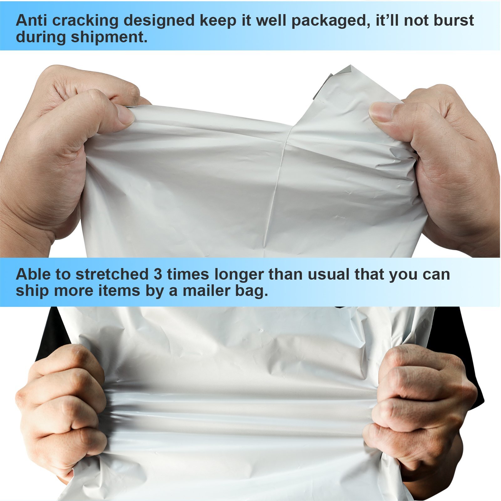 100 PACK 12×15.5 in Poly Mailers Envelopes Shipping Bags Tear-Proof Postal Bags