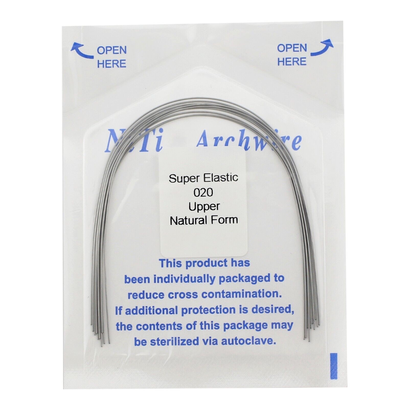 10-100x Dental Ortho Arch Wire Niti Super Elastic Round Rectangular Natural Form