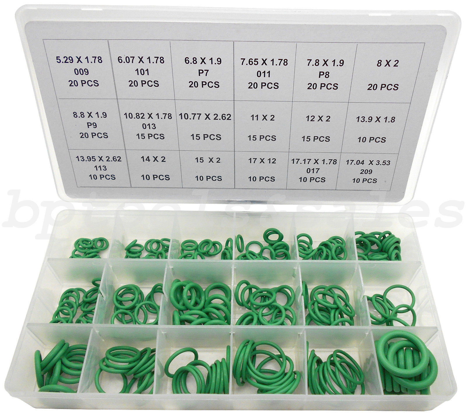 270pc High Pressure O-Ring Set HNBR A/C Assortment Oil Proof Plumbing Air Gas