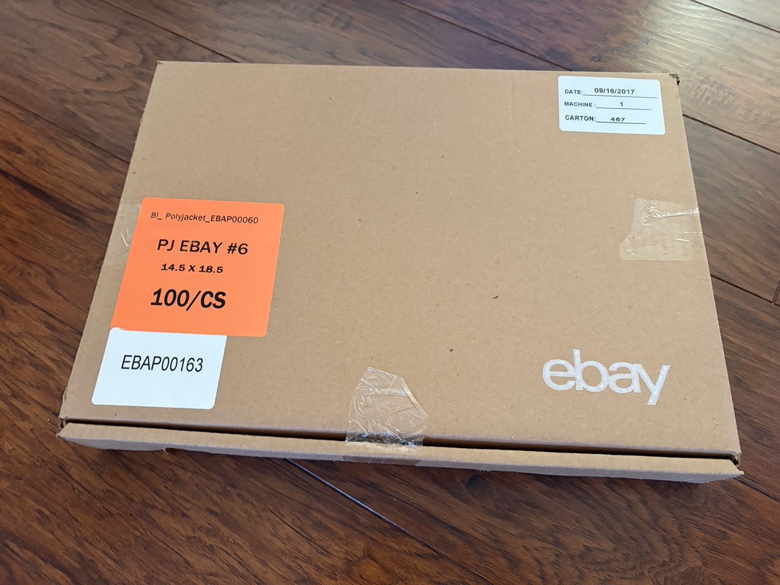 Lot of 100 eBay-Branded Polymailer Red Green & Blue 14″ x 18.5″ (No padding)