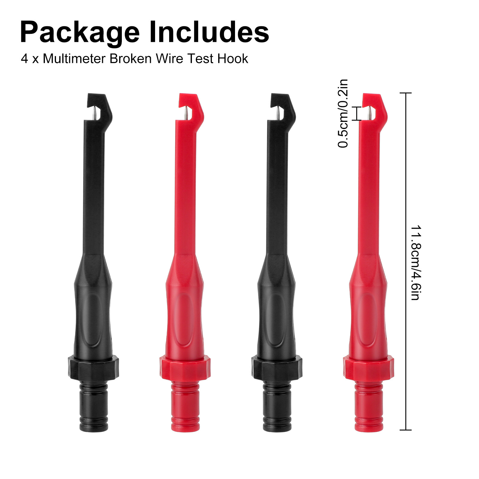 4Pcs Electronic Wire Piercing Probe Clip for Automotive Diagnostic Tester Tool