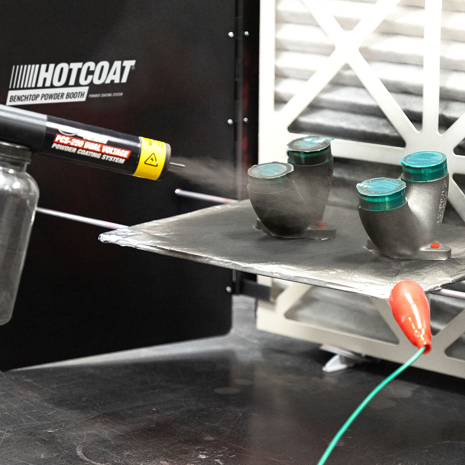 Eastwood HotCoat PCS-250 Powder Coating Gun and Benchtop Booth Powdercoating Kit