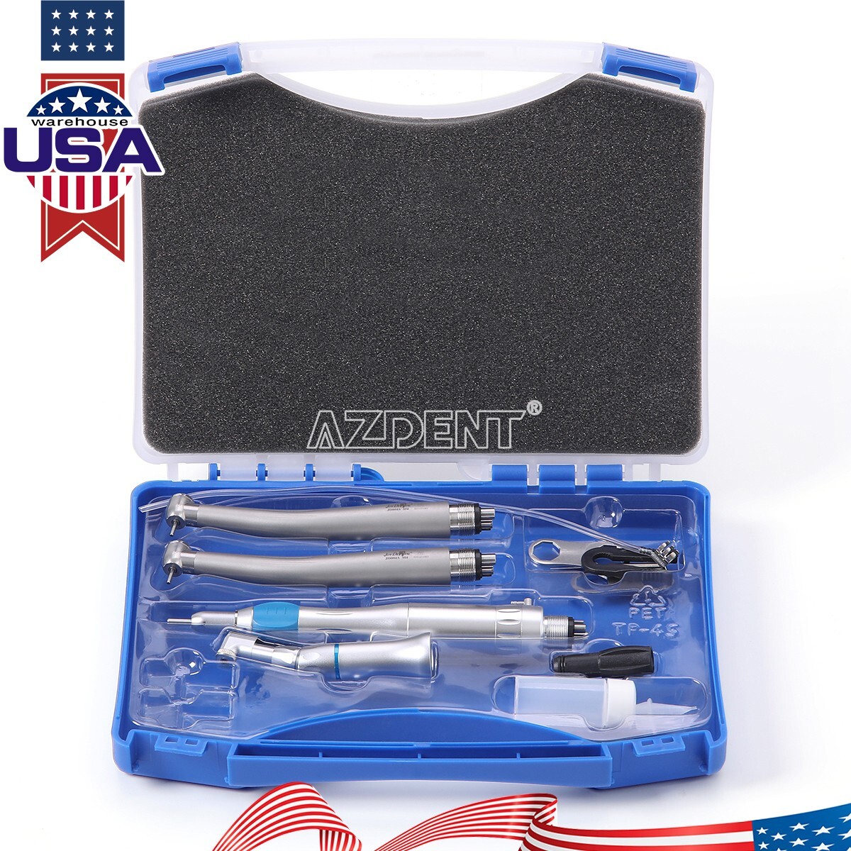 Portable Dental Mobile Delivery Unit Air Compressor Strong Suction /Handpiece 4H