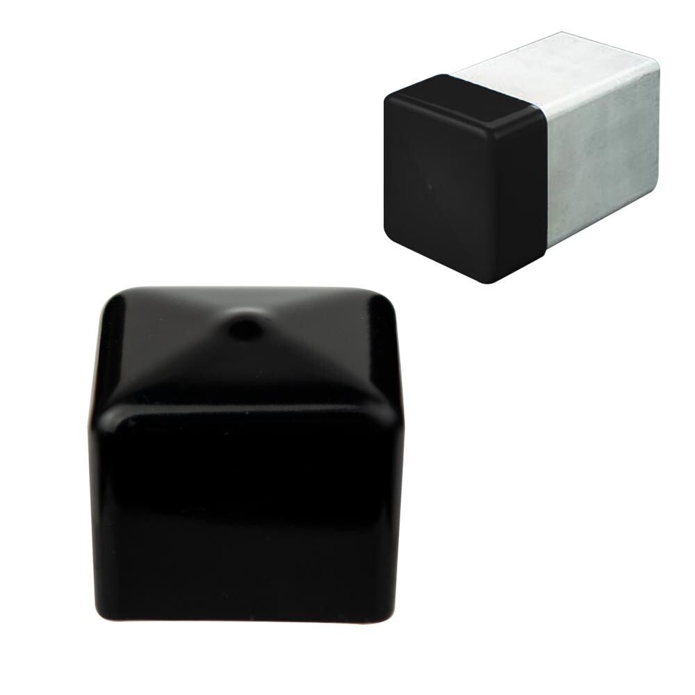 Vinyl Rubber Flexible Square Tube Tubing Pipe End Cover Cap – Select Size & Qty