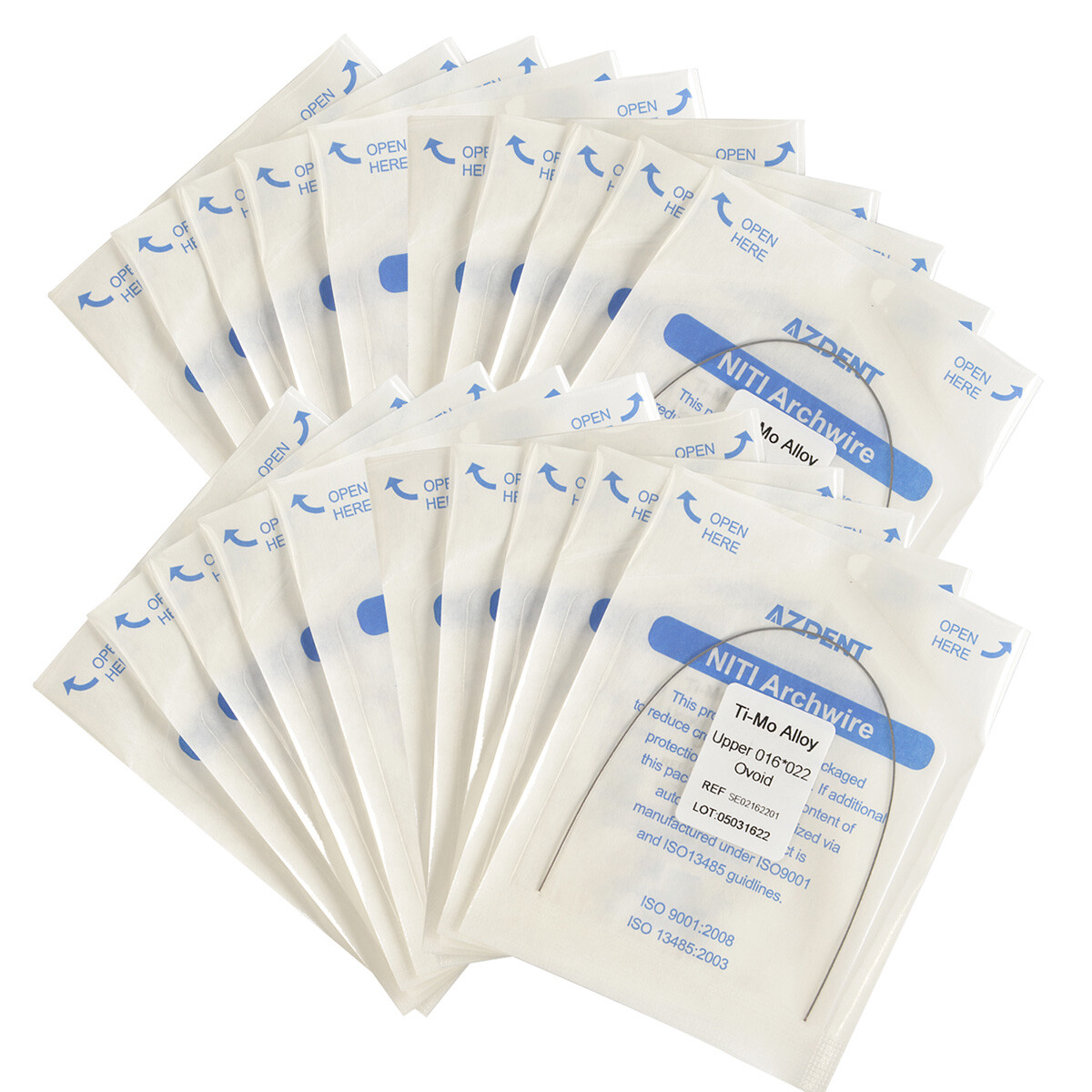 10 Box Dental Orthodontic Beta Titanium Ti-Mo Alloy Arch Wires Rectangular Form