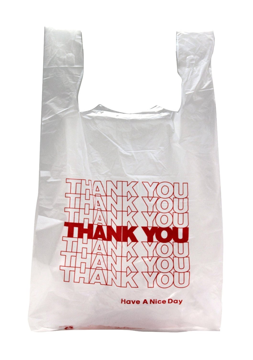 NEW 100 CT… PLASTIC SHOPPING BAGS T-SHIRT GROCERY WHITE LARGE 22 X 11.5 X 6.5