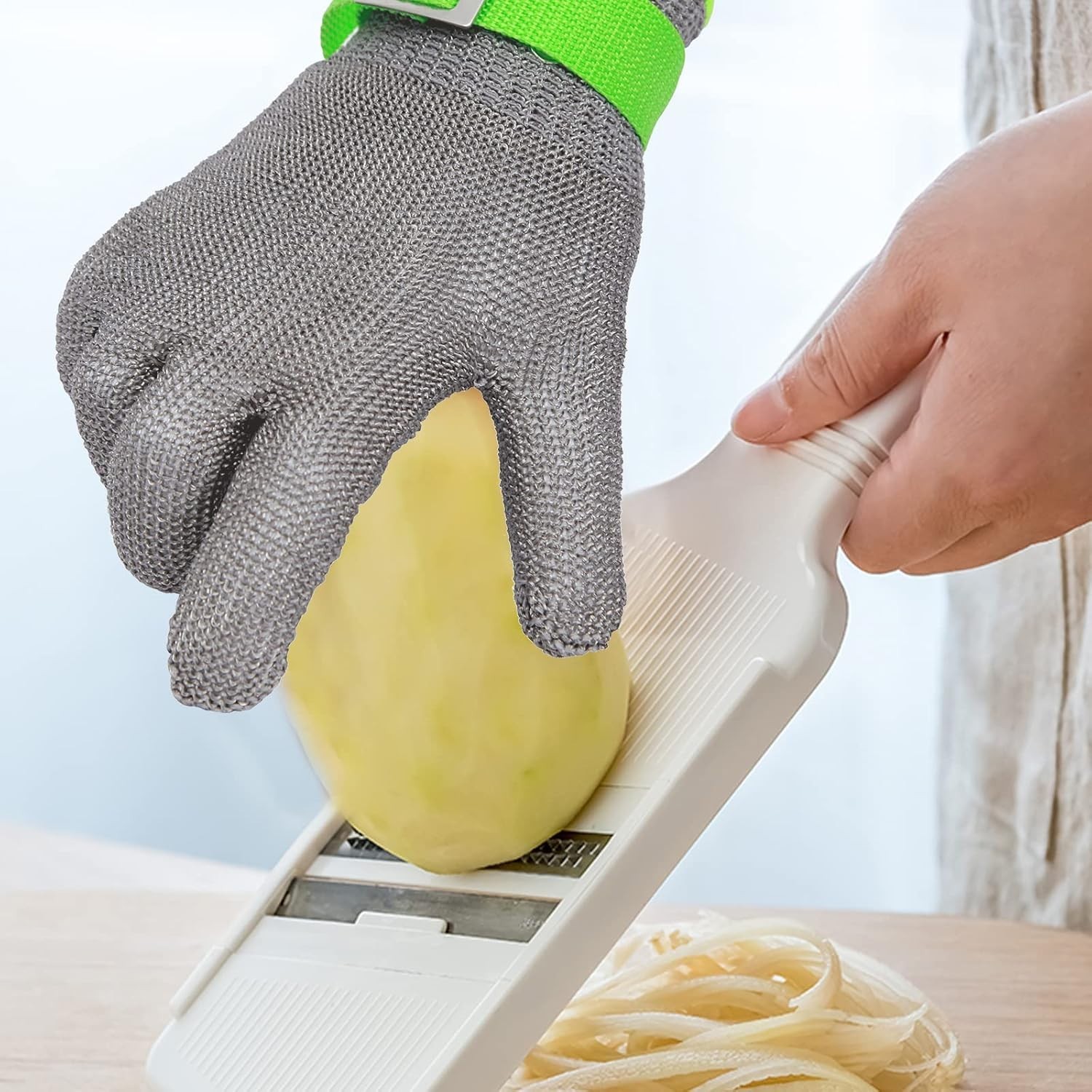 Level 9 Stainless Steel Kitchen Gloves – Ambidextrous, Large, Machine Washable