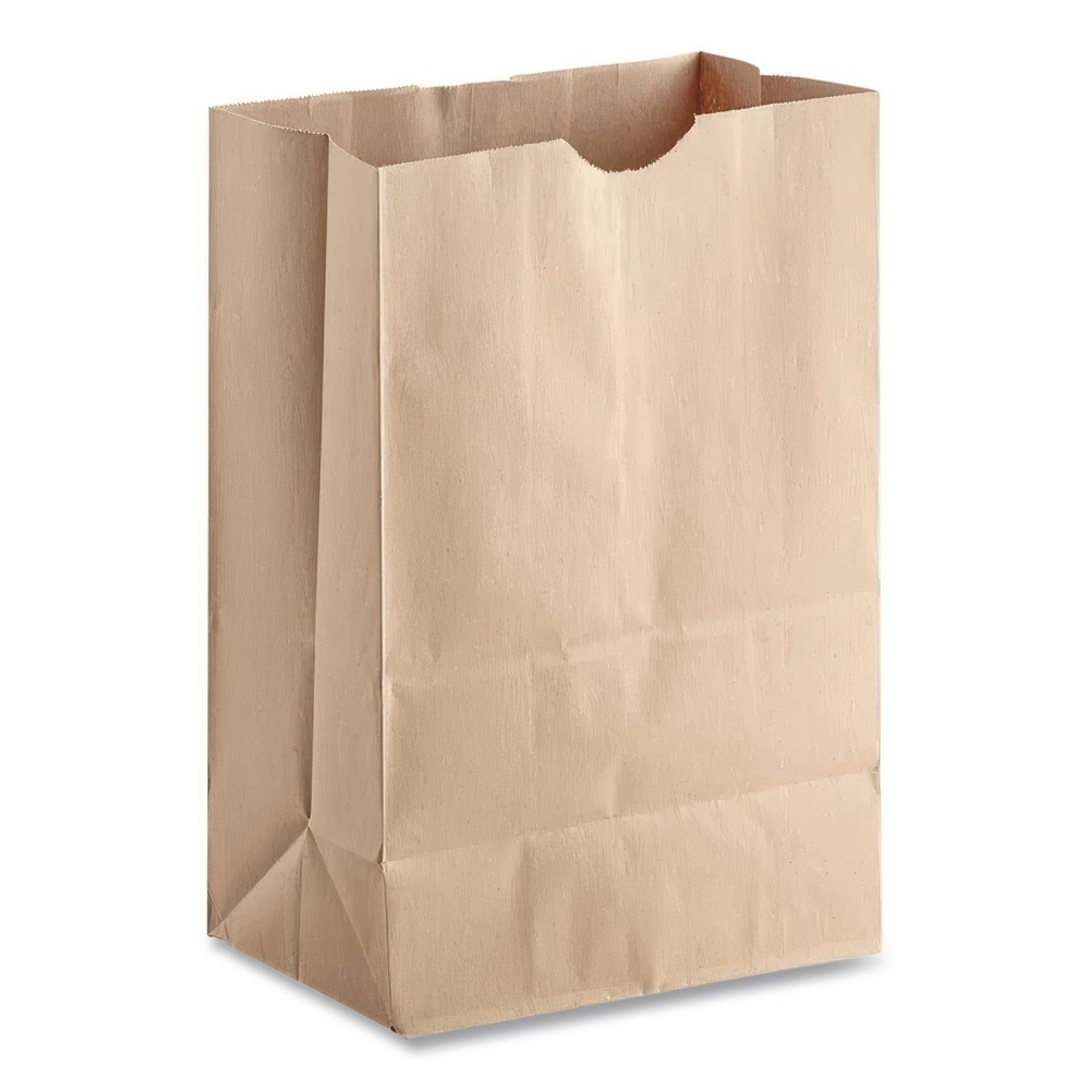 General SK1652 12 x 7 x 17 1/6 BBL Grocery Paper Bags – Kraft (500/Bndl) New