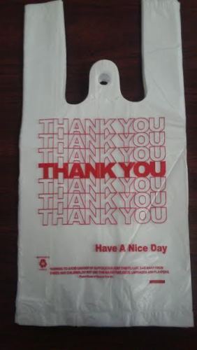 NEW 1000 PLASTIC SHOPPING SMALL SIZE BAGS T-SHIRT TYPE GROCERY SHIPS FAST/FREE