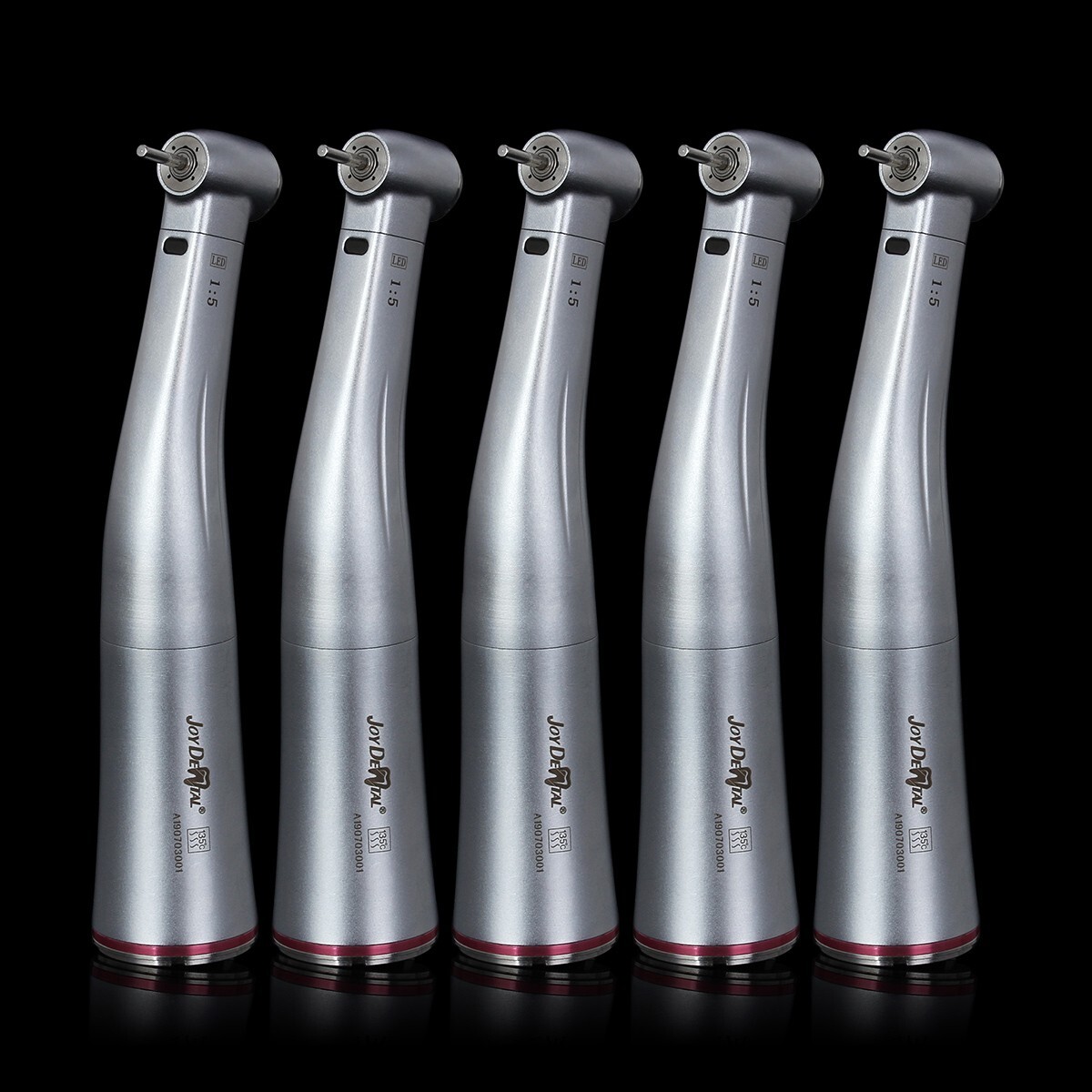 Dental 1:5 Increasing Contra Angle Fiber Optic Handpiece w/E-type Electric Motor