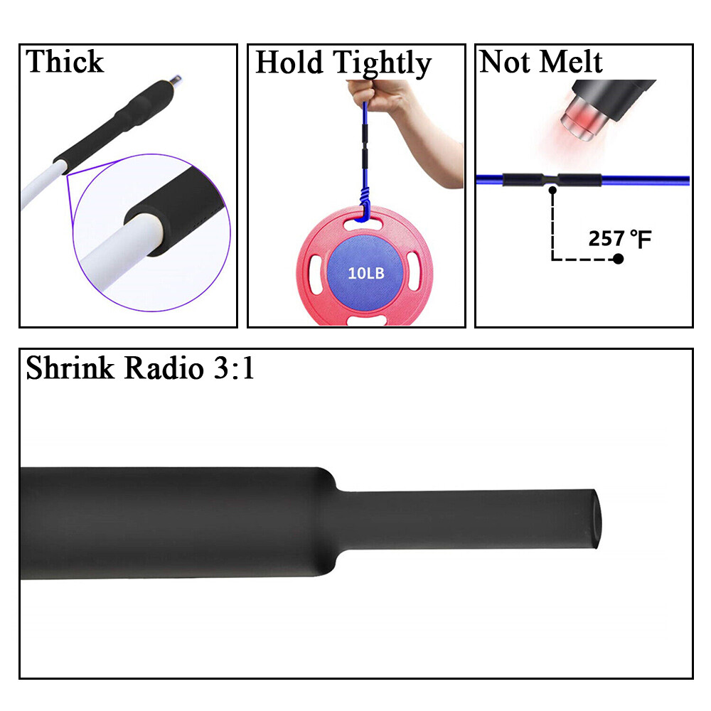 3:1 Heat Shrink Tubing Red Dual Wall Waterproof Glue Wires Wrap (LARGE SIZES)