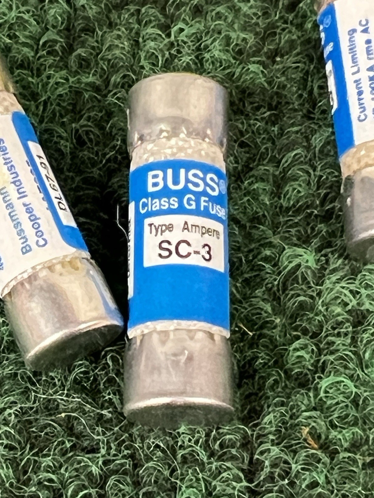 6 Pieces of Bussmann SC-3 General Purpose Buss Class G Fuses New and Tested