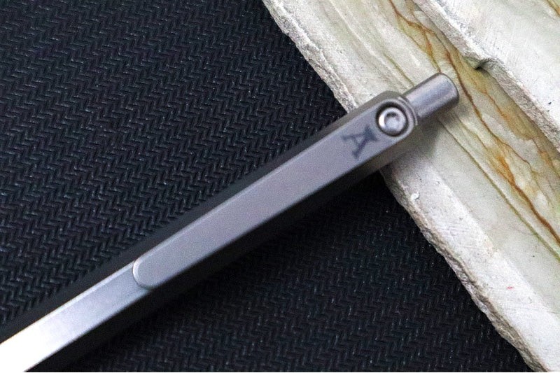 Tactile Turn Anso Standard Pen – Titanium Handle / Milled Titanium Clip