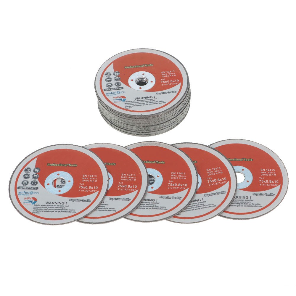 25 Pack 3″ x 1/32″ x 3/8″ Metal & Stainless Steel Cut Off Wheels For Grind Wheel