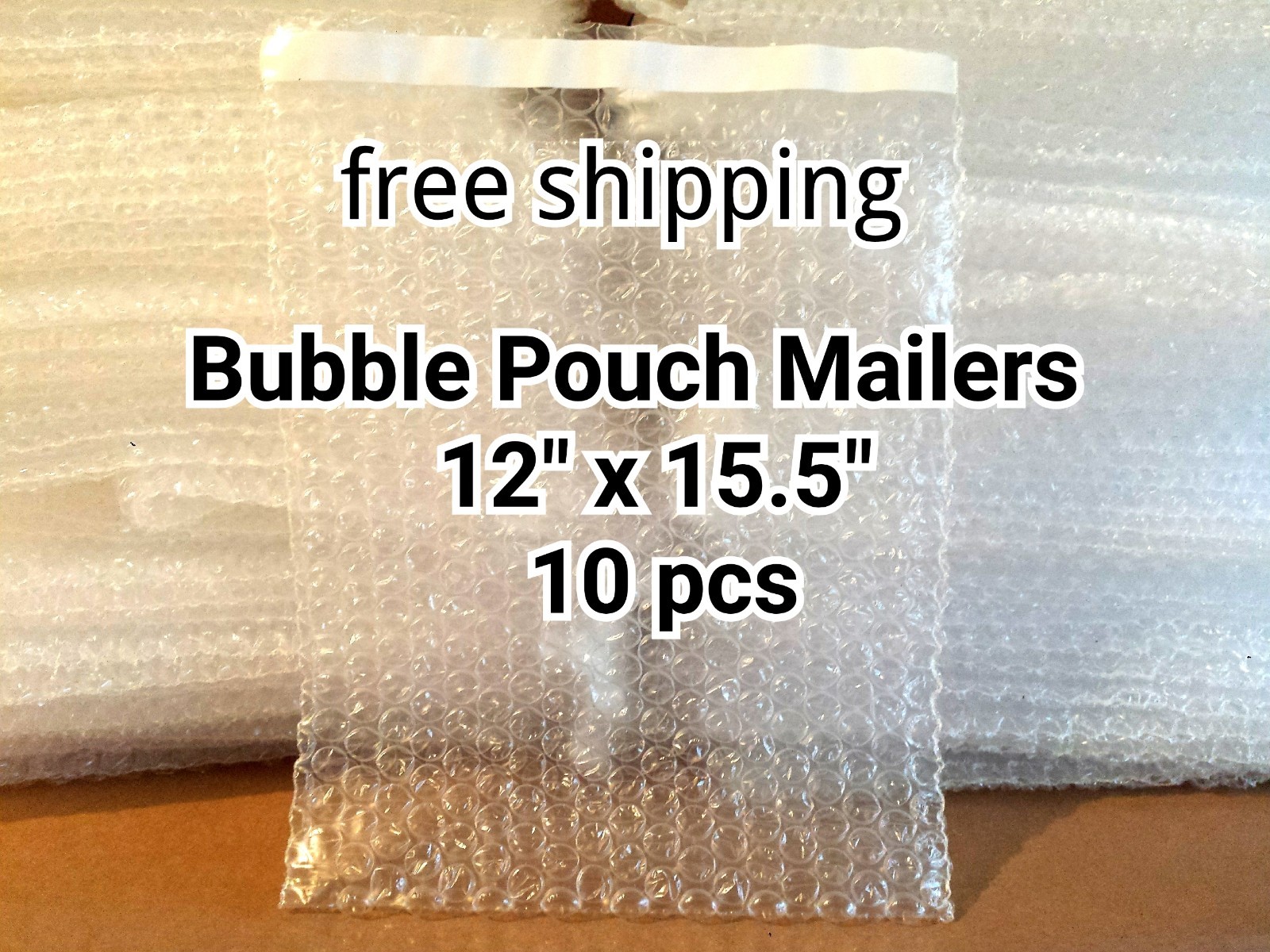 10X 12″ x 15.5″ BUBBLE OUT BAGS POUCHES SELF SEAL MAILERS BAGS CLEAR