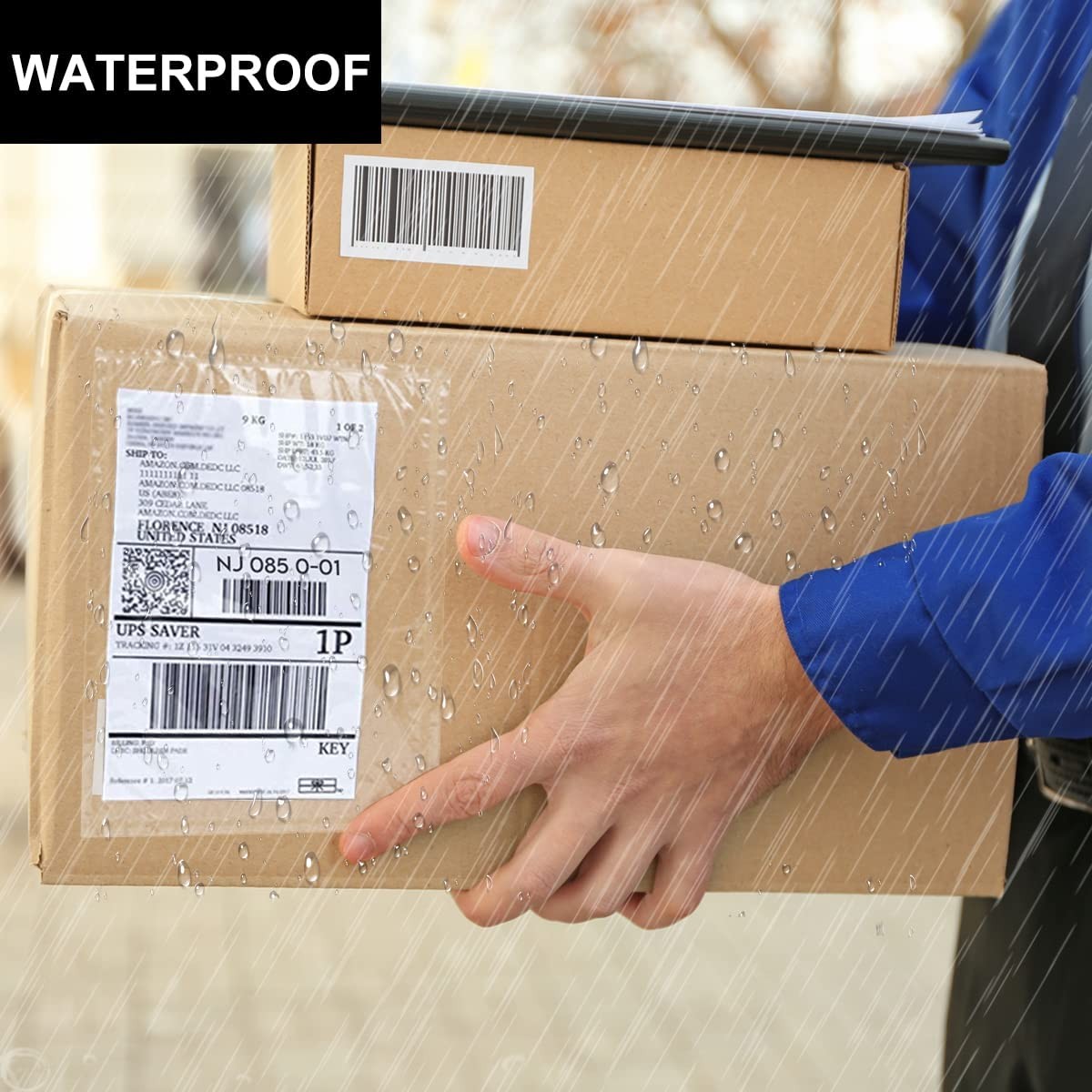 Top Loading Adhesive Clear Packing List Pouches Shipping Label Slip Envelope Bag