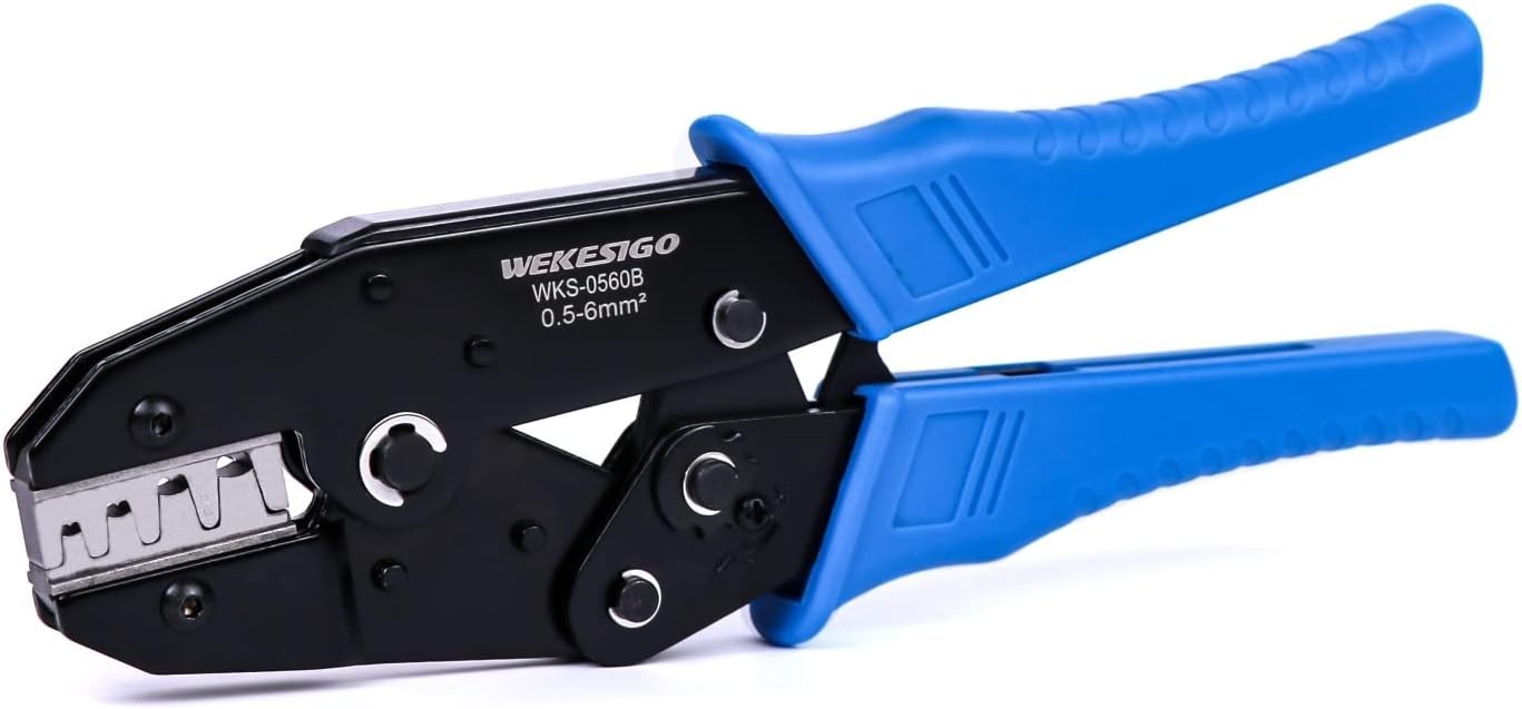 Non-Insulated Terminals Ratcheting Crimper Tool for U-Shape Copper Terminals …