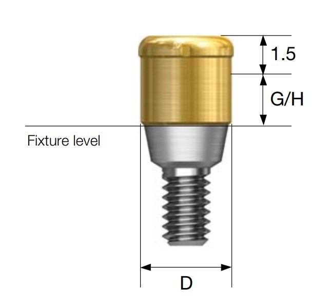 Dental Titanium Abutment for ZIMMER TSV 3.5 Compatible With Zest Locator system