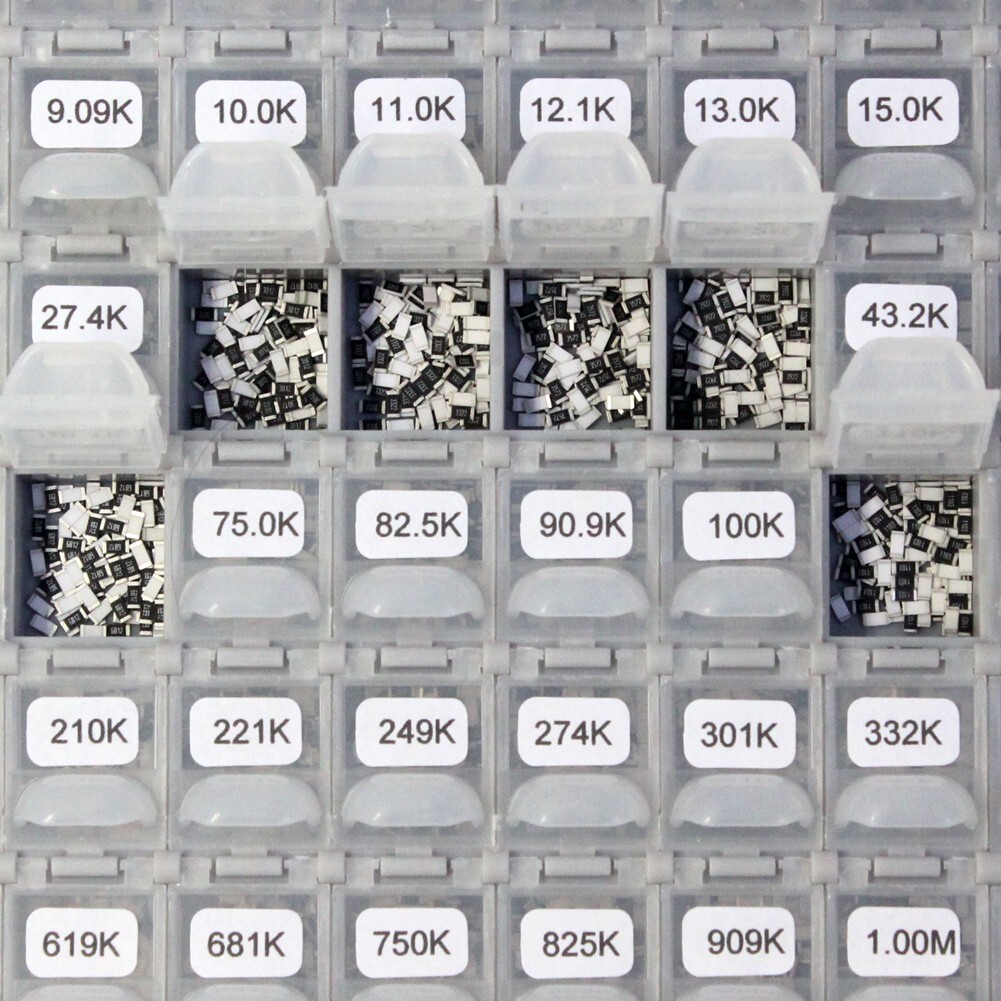 AideTek 1206 Size SMD SMT 1% Sample Resistor Kits 144 Values 100PCS R1206 USA