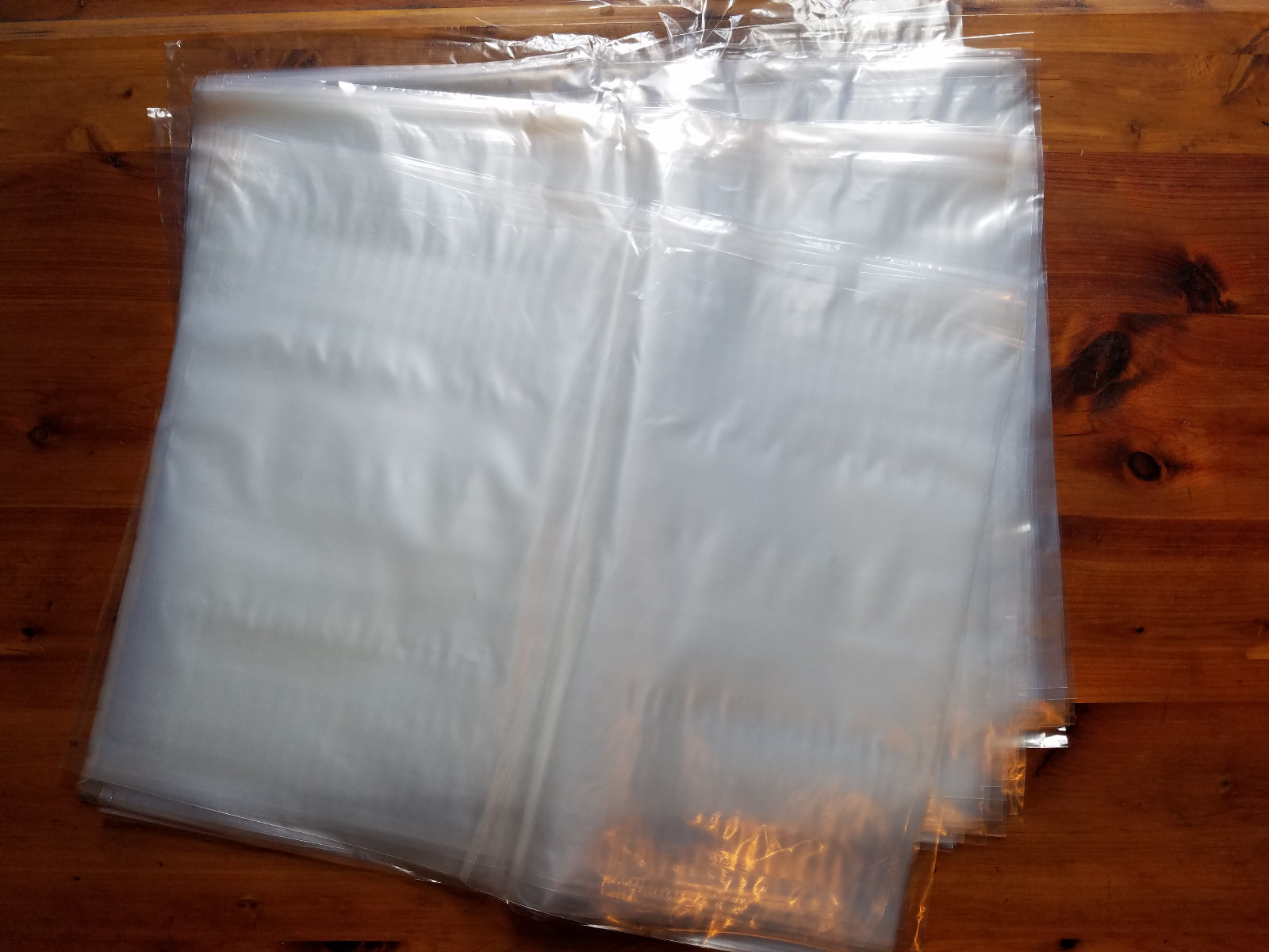 100 – 18×24 Clear Poly Plastic Bags Packaging Shipping Lay-flat Baggie 1 Mil FDA