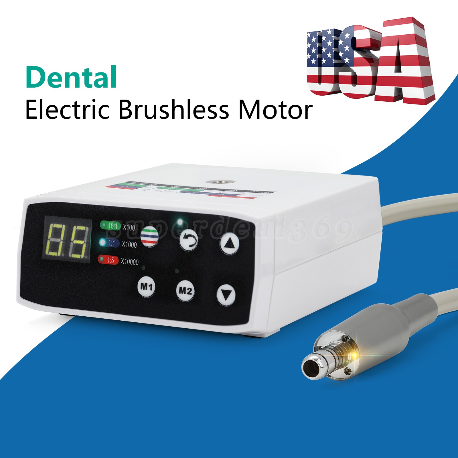Dental Brushless LED Electric Micro Motor For NSK E-Type 1:1/1:5/16:1 Handpiece