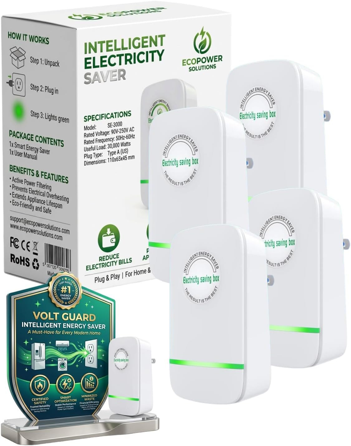 Electricity Saving Box Energy Power Savings Device to Reduce Electric Bill Power