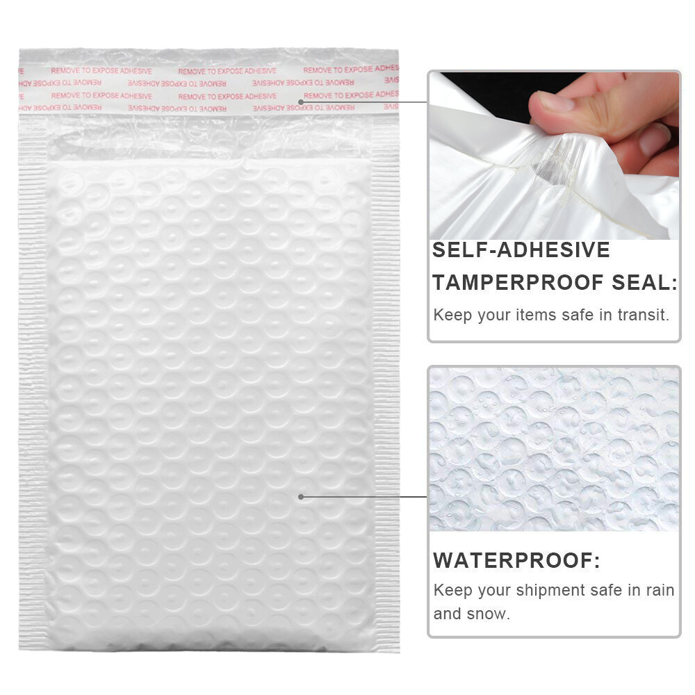 25/50PCs Poly Bubble Mailers Bubble Lined Wrap Polymailer Bags for Shipping