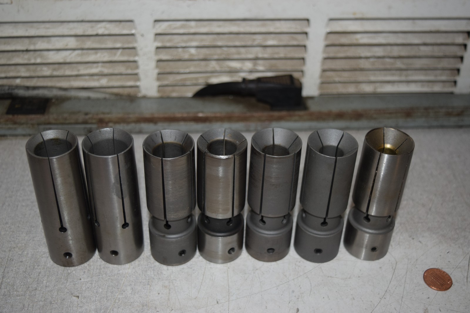 S&M Southwick & Meister 32DL Bar Loader Feeder Collet Collets Lot of 7