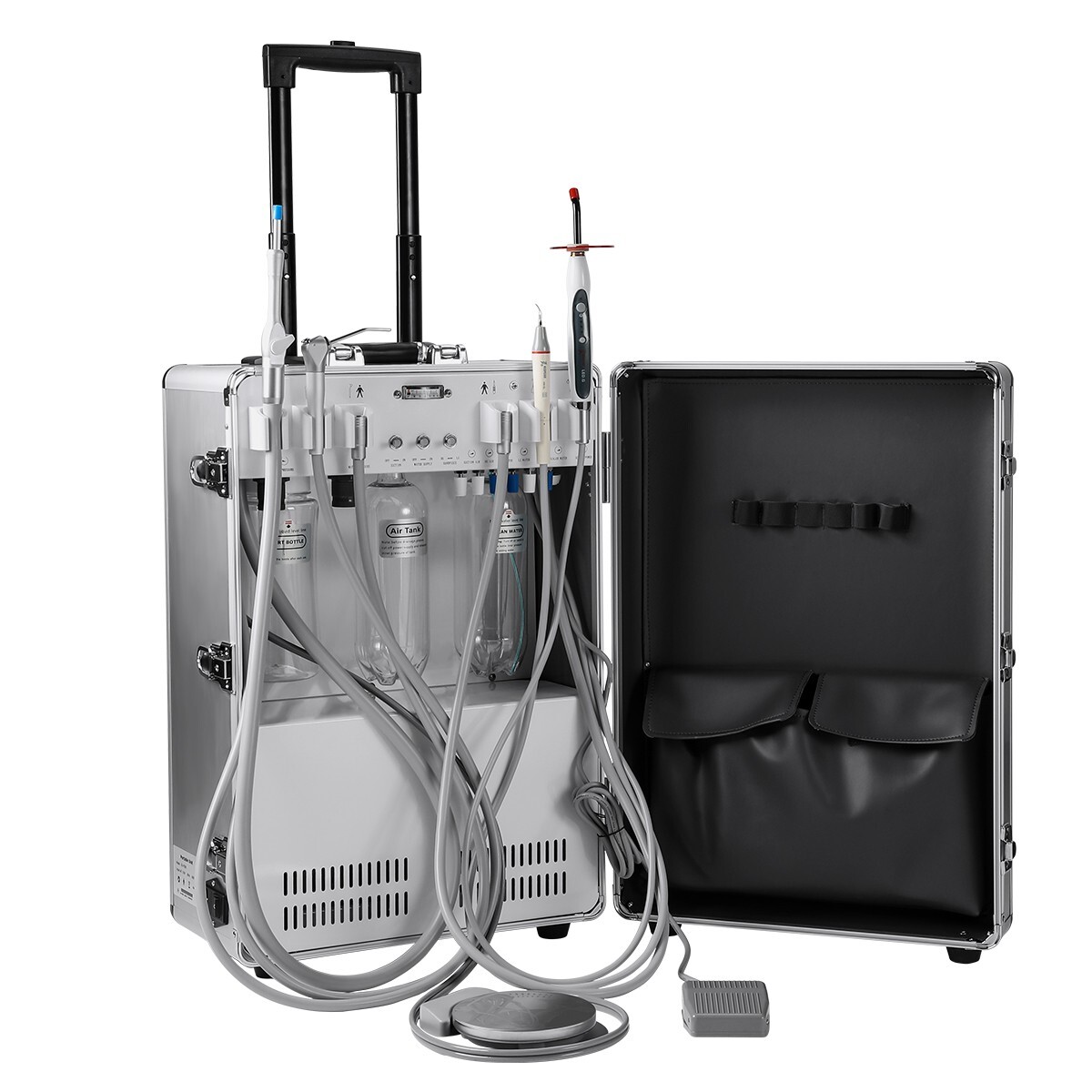 FDA Portable Dental Mobile Delivery Unit With Air Compressor Strong Suction 4H
