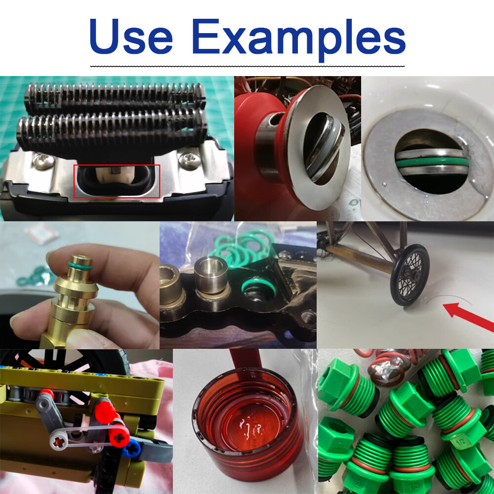 O-Ring Assortment Kit Set NBR / FKM / VMQ Material, Multiple Type, Oil Proof Air