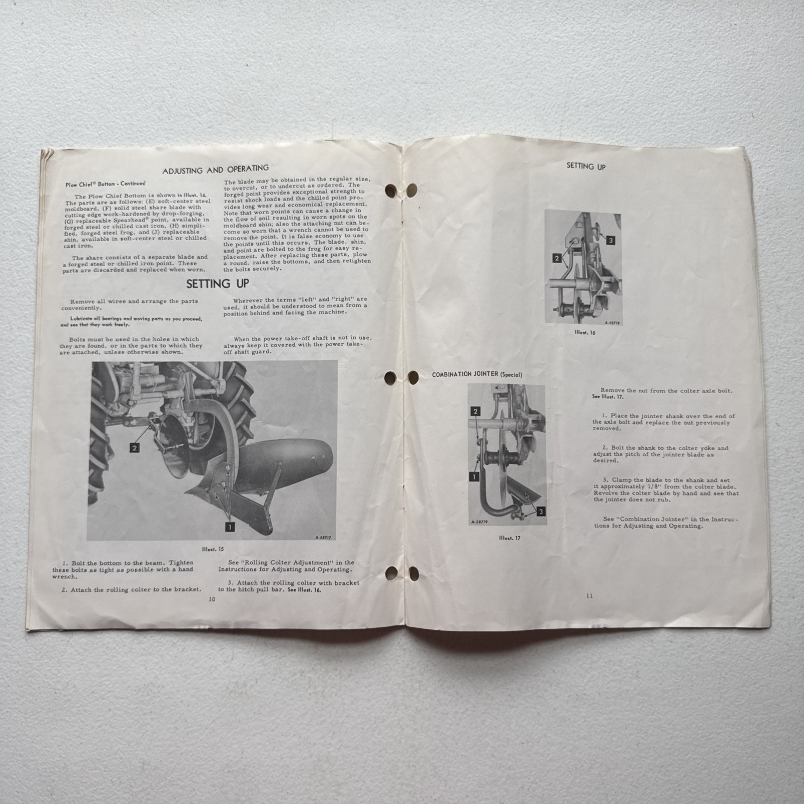 1967 International Harvester 194 Moldboard Plow Operators Manual