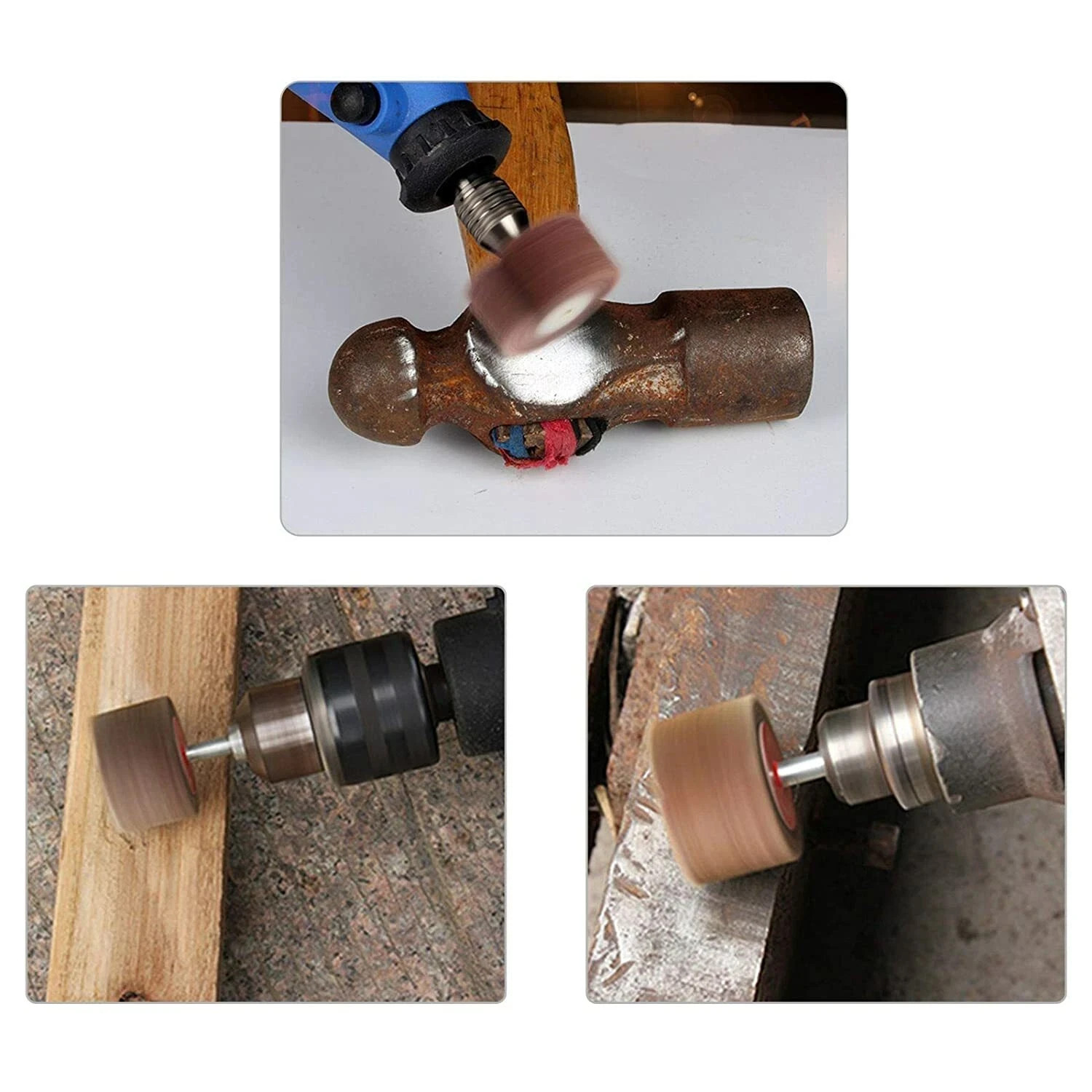 2×3/4×1/4″ Flap Wheel Sander for Drill Mounted Sanding Grinding 60 80 120 Grit