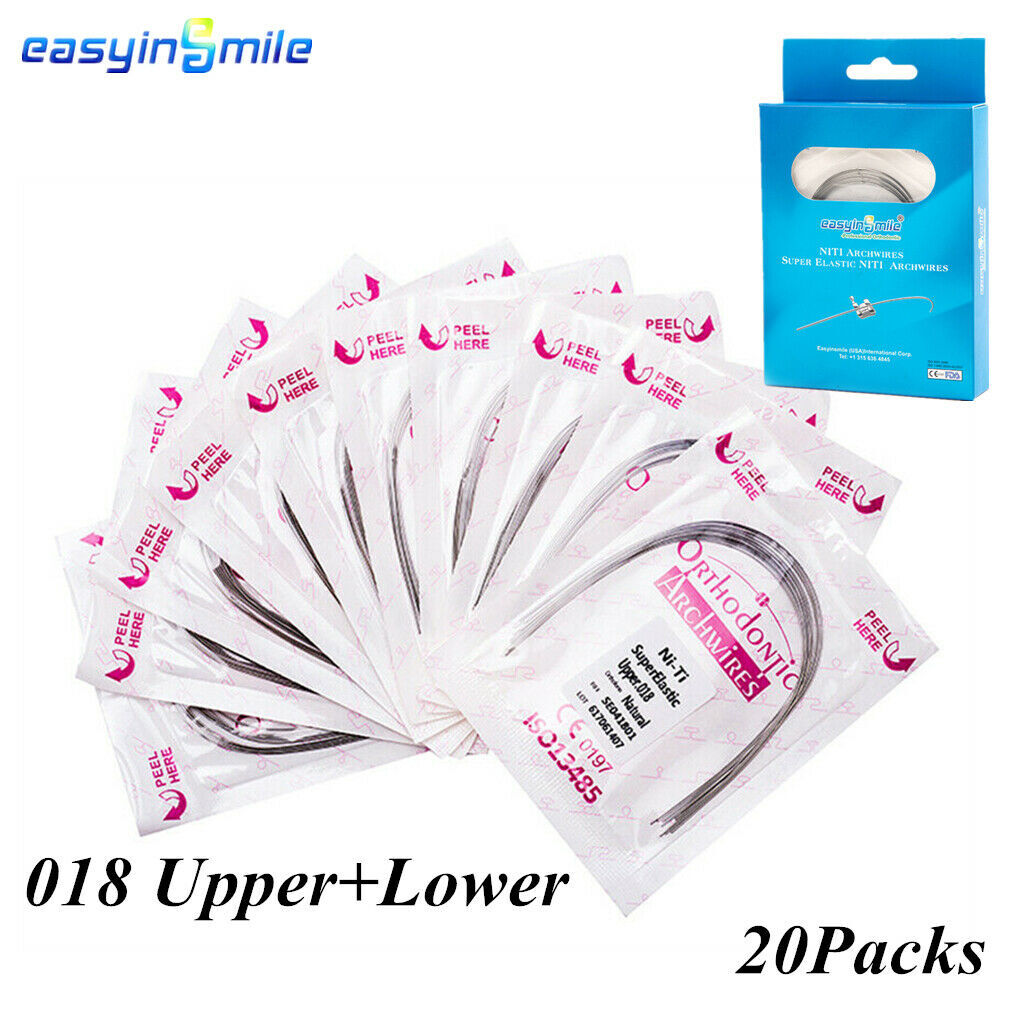 100pcs Dental Orthodontic NITI Arch Wires round natural super elastic Wire 16/20
