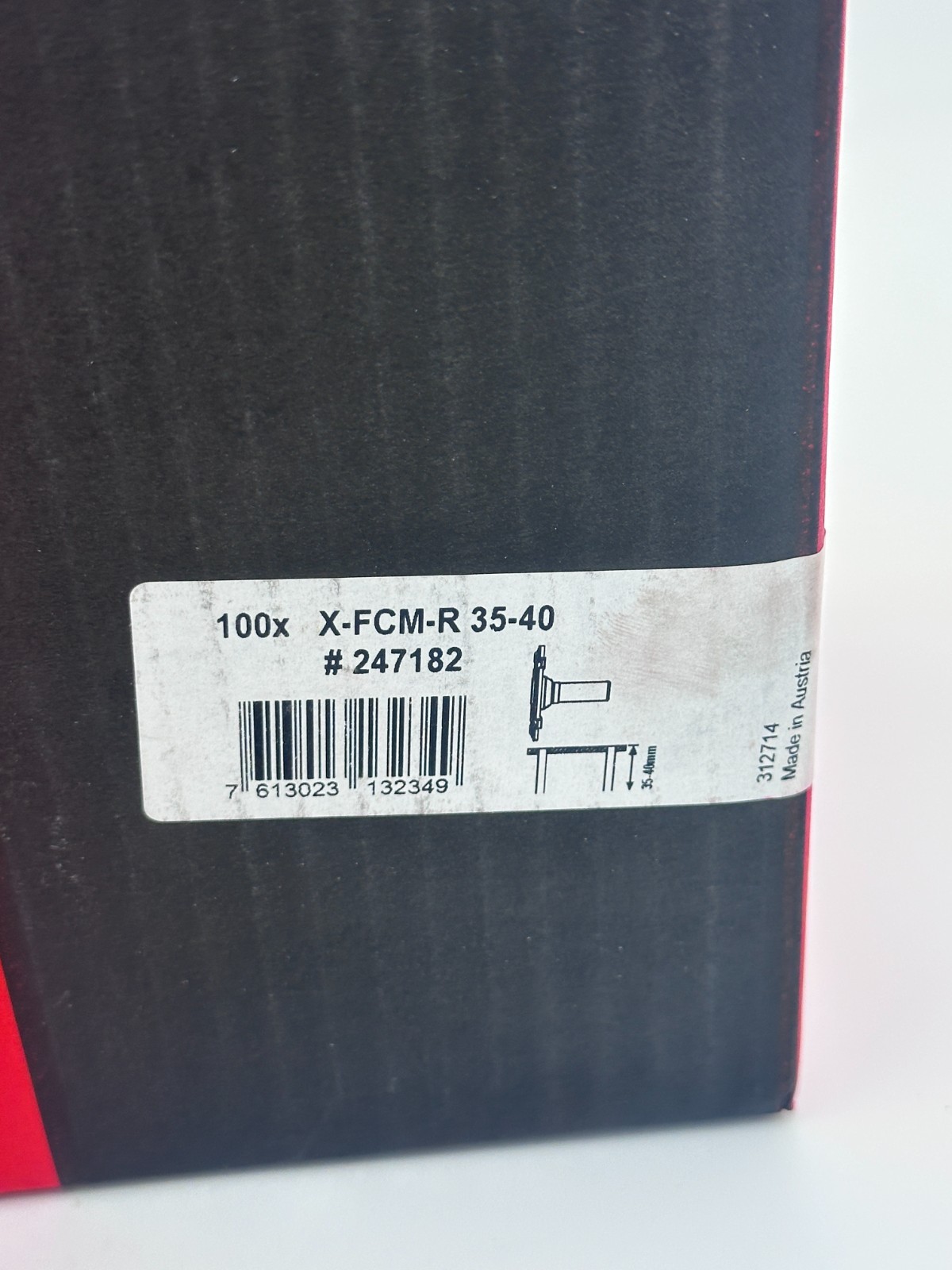 HILTI X-FCM-R 35-40 p/n 247182 GRATING DISC – BOX OF 100 PCS